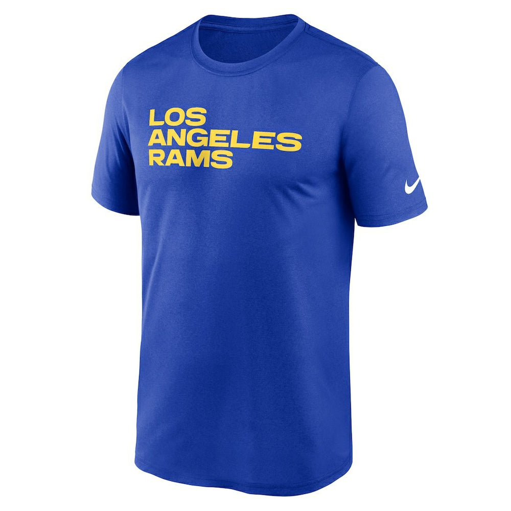 Los Angeles Rams Primetime Legend Wordmark Performance T-Shirt Royal - Nike