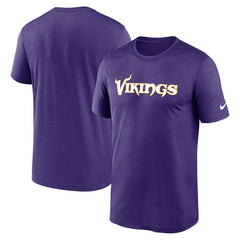 Minnesota Vikings Primetime Legend Wordmark Performance T-Shirt Purple - Nike
