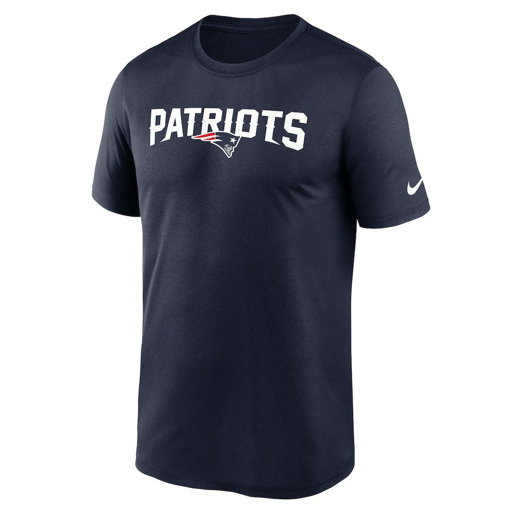 New England Patriots Primetime Legend Wordmark Performance T-Shirt Navy - Nike