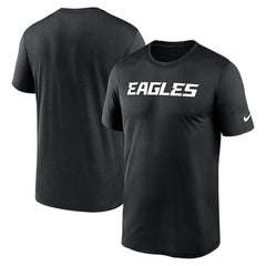 Philadelphia Eagles Primetime Legend Wordmark Performance T-Shirt Black - Nike