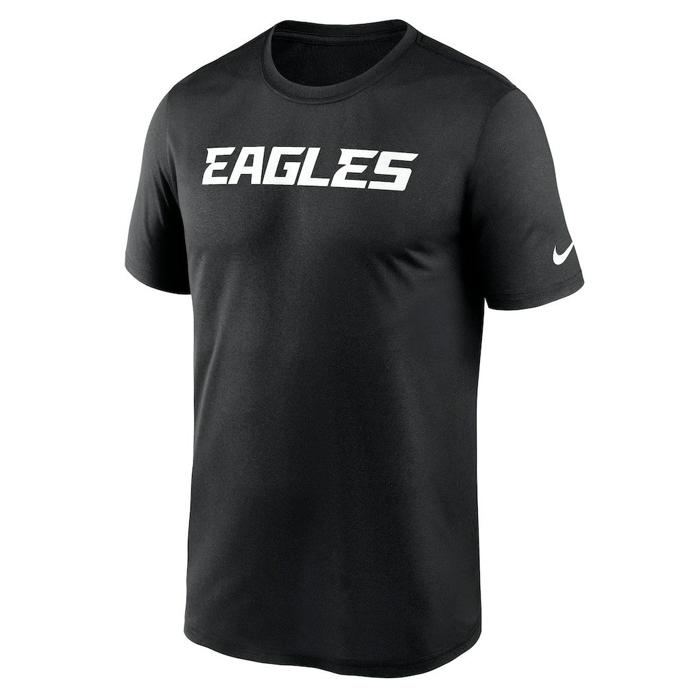 Philadelphia Eagles Primetime Legend Wordmark Performance T-Shirt Black - Nike