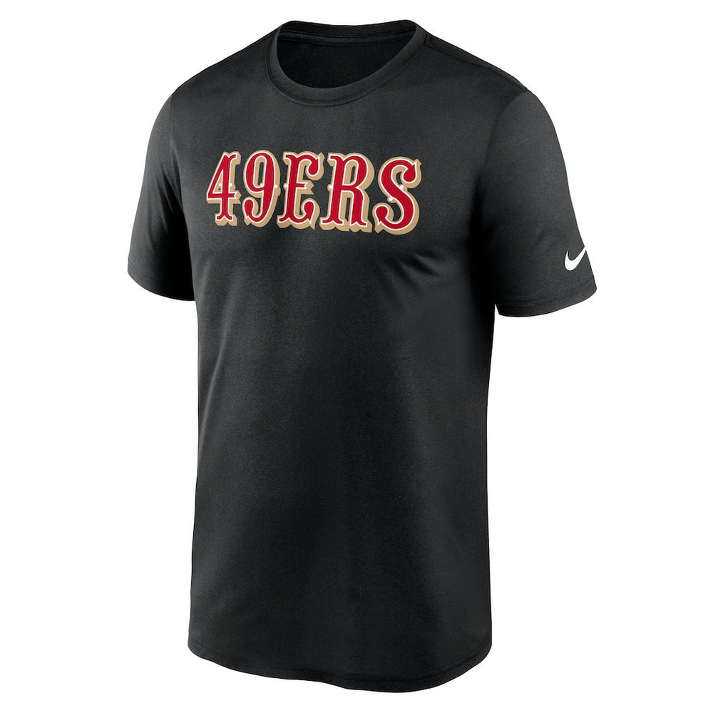 San Francisco 49ers Primetime Legend Wordmark Performance T-Shirt Black - Nike