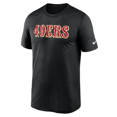San Francisco 49ers Primetime Legend Wordmark Performance T-Shirt Black - Nike