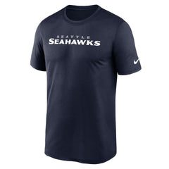 Seattle Seahawks Primetime Legend Wordmark Performance T-Shirt College Navy - Nike