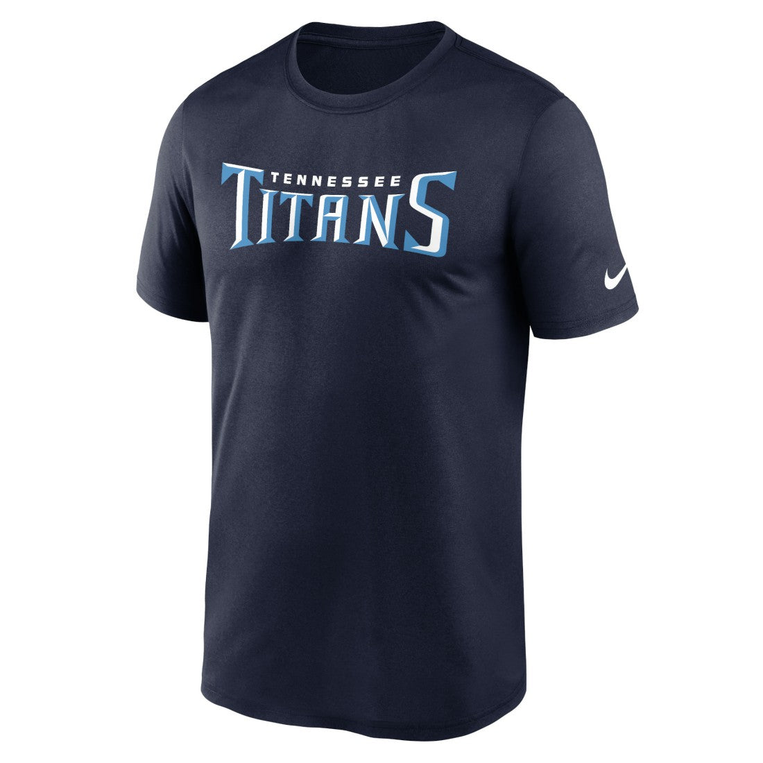 Tennessee Titans Primetime Legend Wordmark Performance T-Shirt Navy - Nike