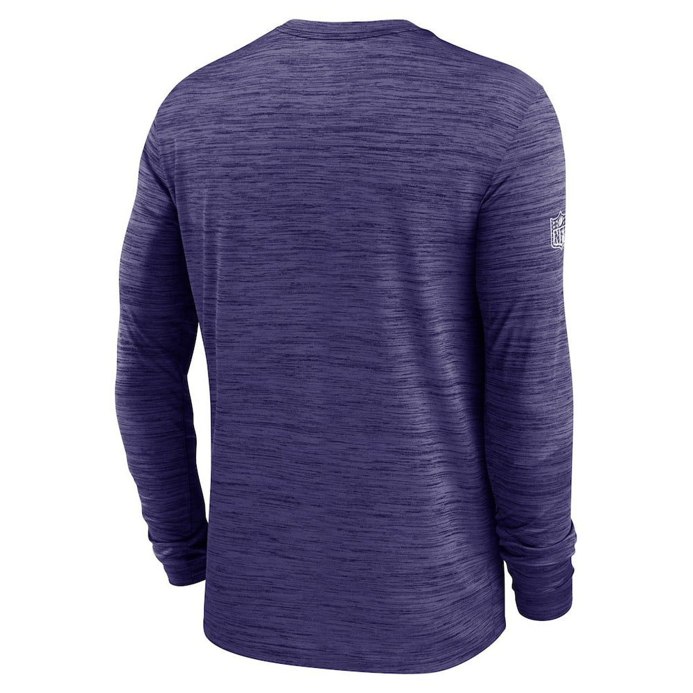 Baltimore Ravens Sideline Velocity Dri-FIT Long Sleeve T-Shirt Purple - Nike