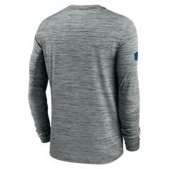 Carolina Panthers Sideline Velocity Dri-FIT Long Sleeve T-Shirt Gray - Nike