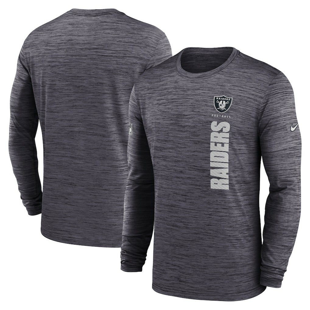 Las Vegas Raiders Sideline Velocity Dri-FIT Long Sleeve T-Shirt Black - Nike
