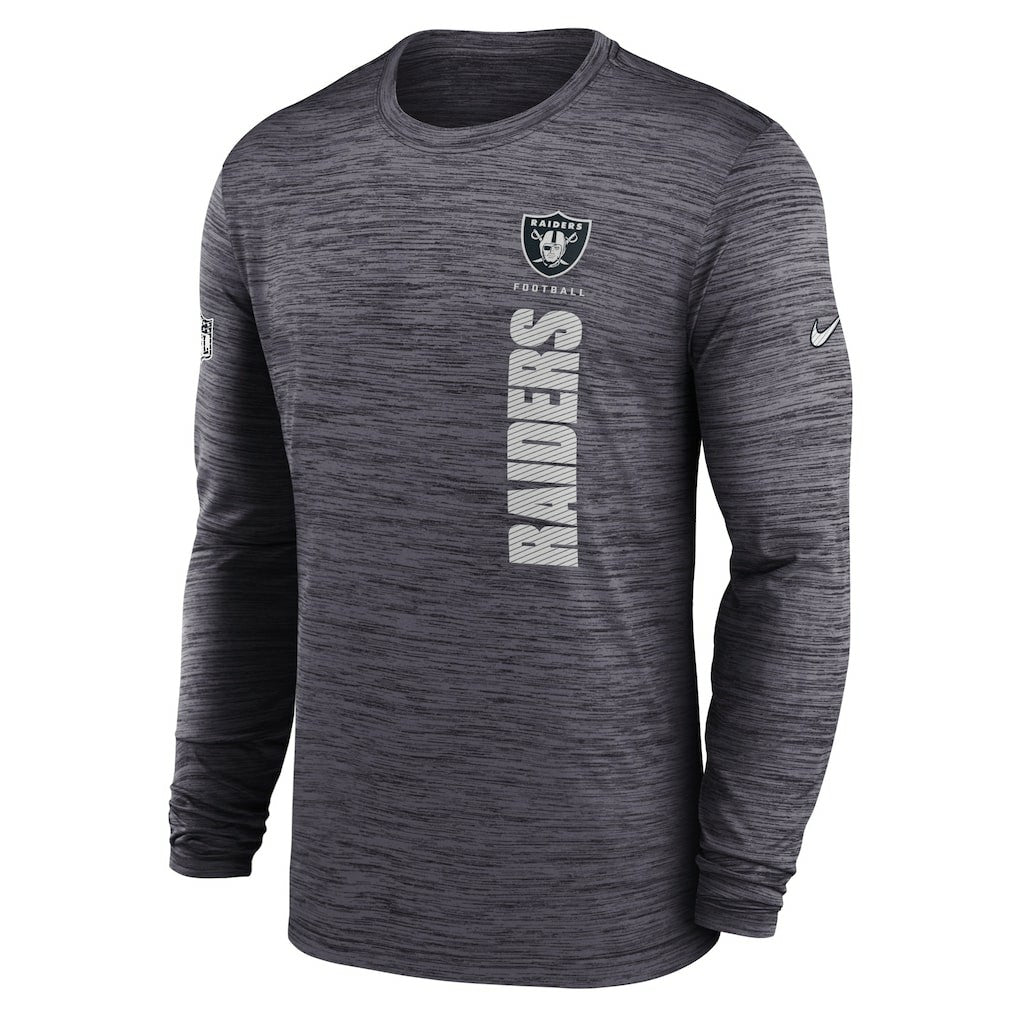Las Vegas Raiders Sideline Velocity Dri-FIT Long Sleeve T-Shirt Black - Nike