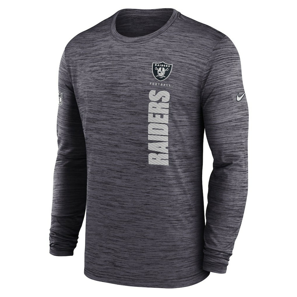 Las Vegas Raiders Sideline Velocity Dri-FIT Long Sleeve T-Shirt Black - Nike