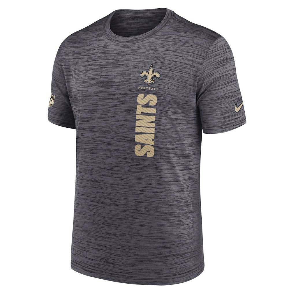 New Orleans Saints Sideline Velocity Dri-FIT T-Shirt Black - Nike
