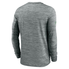 New York Jets Sideline Velocity Dri-FIT Long Sleeve T-Shirt Gray - Nike