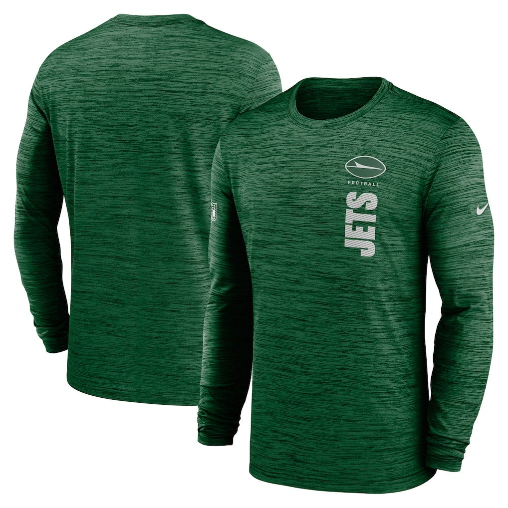 New York Jets Sideline Velocity Dri-FIT Long Sleeve T-Shirt Green - Nike