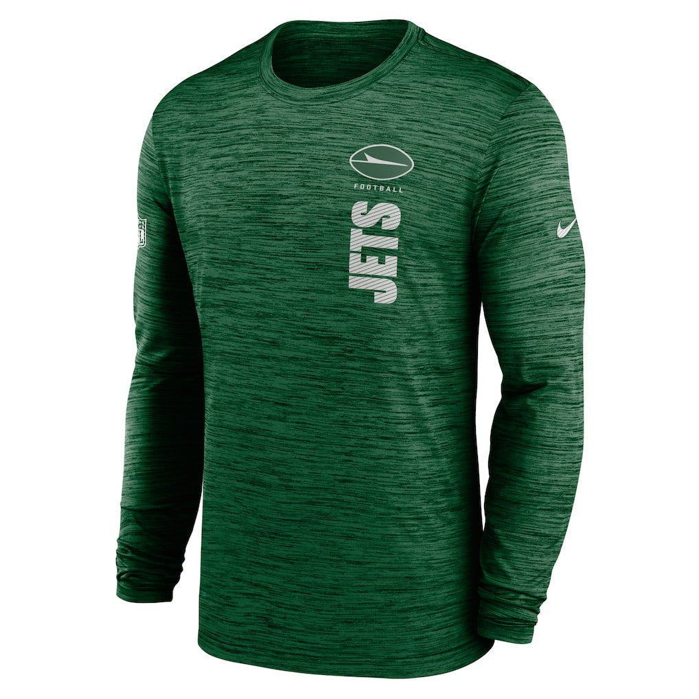 New York Jets Sideline Velocity Dri-FIT Long Sleeve T-Shirt Green - Nike