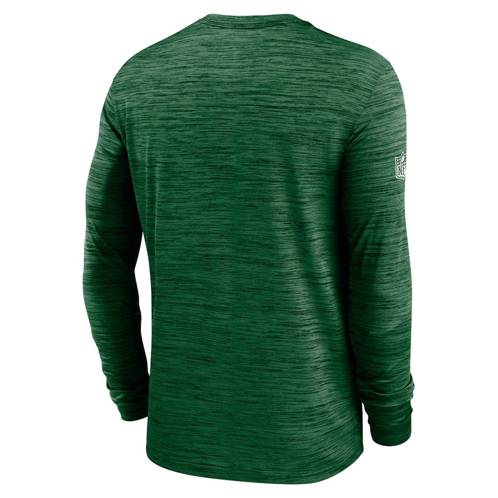 New York Jets Sideline Velocity Dri-FIT Long Sleeve T-Shirt Green - Nike