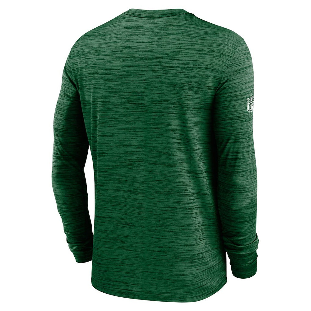 New York Jets Sideline Velocity Dri-FIT Long Sleeve T-Shirt Green - Nike