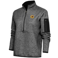 San Diego Padres Antigua Women's Cooperstown Logo Fortune Quarter-Zip Pullover Jacket Clearance
