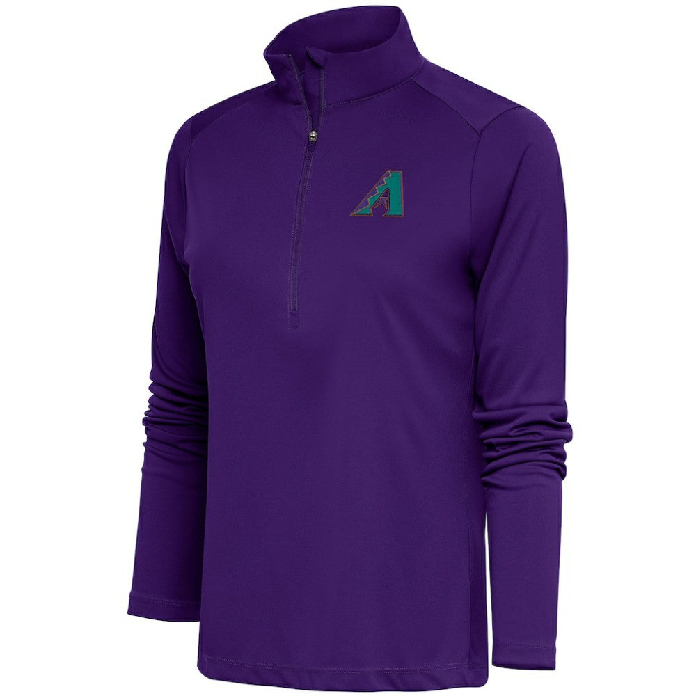 Arizona Diamondbacks Antigua Women's Cooperstown Tribute Half-Zip Pullover Top for sale