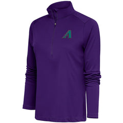 Arizona Diamondbacks Antigua Women's Cooperstown Tribute Half-Zip Pullover Top for sale