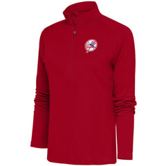 New York Yankees Antigua Women's Cooperstown Tribute Half-Zip Pullover Top for sale