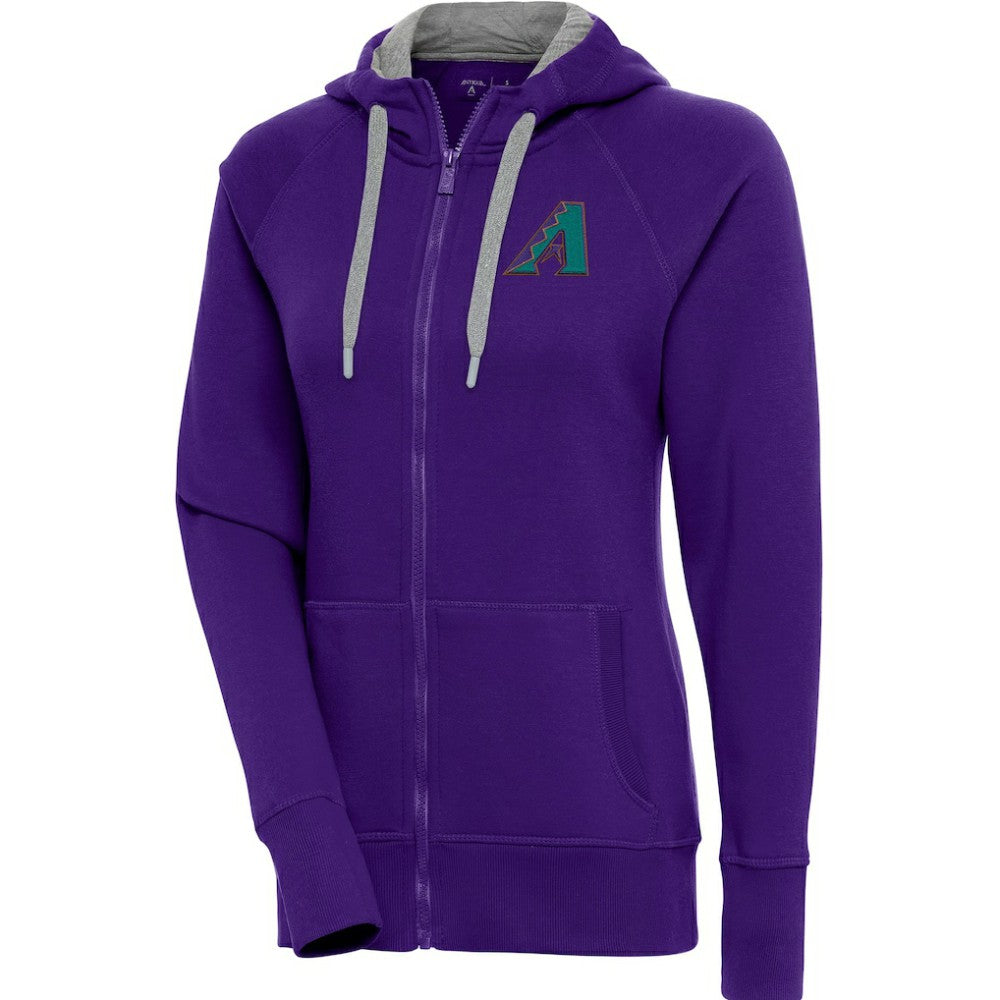 Arizona Diamondbacks Antigua Women's Cooperstown Victory Full-Zip Hoodie for sale