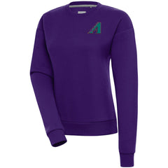 Arizona Diamondbacks Antigua Women's Cooperstown Victory Crewneck Pullover Sweatshirt Lifestyle