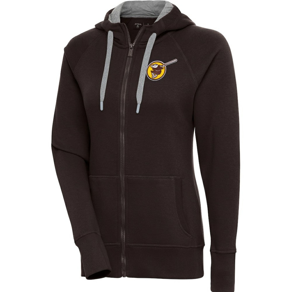 San Diego Padres Antigua Women's Cooperstown Victory Full-Zip Hoodie Sale