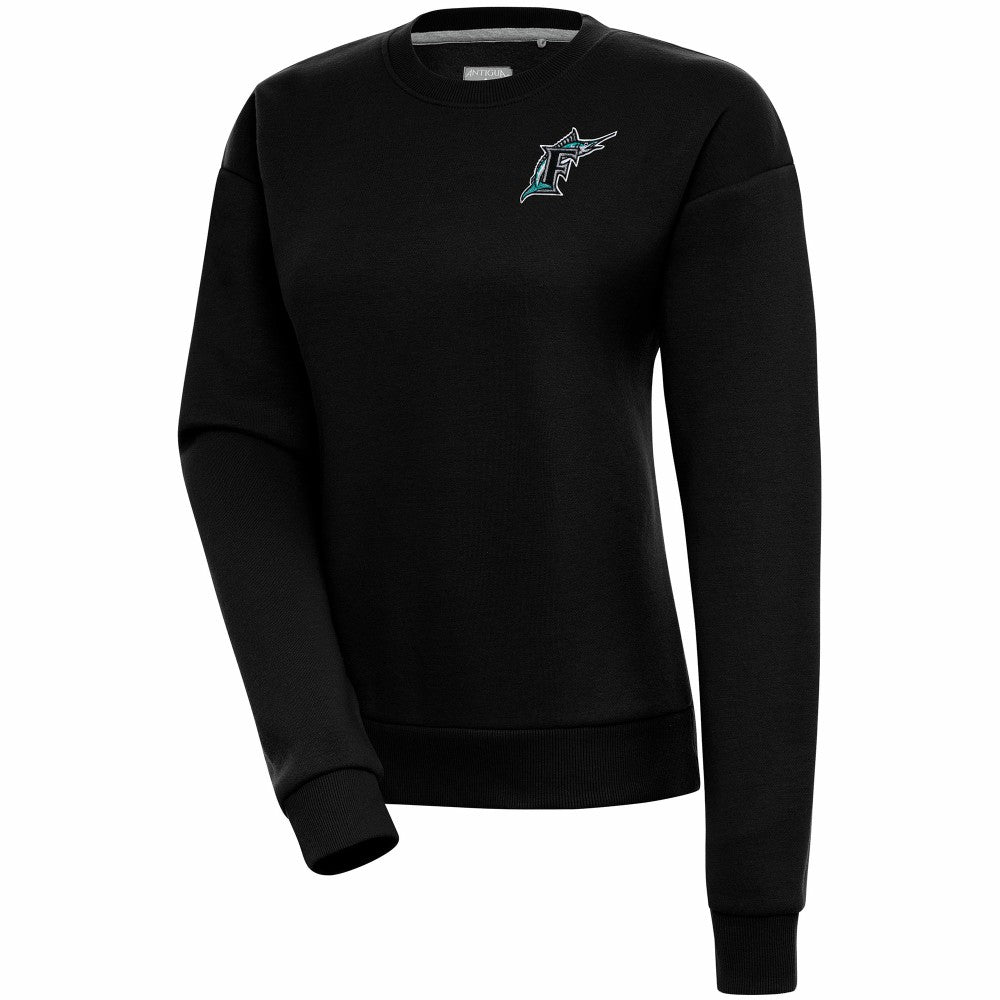 Florida Marlins Antigua Women's Cooperstown Victory Crewneck Pullover Sweatshirt Online