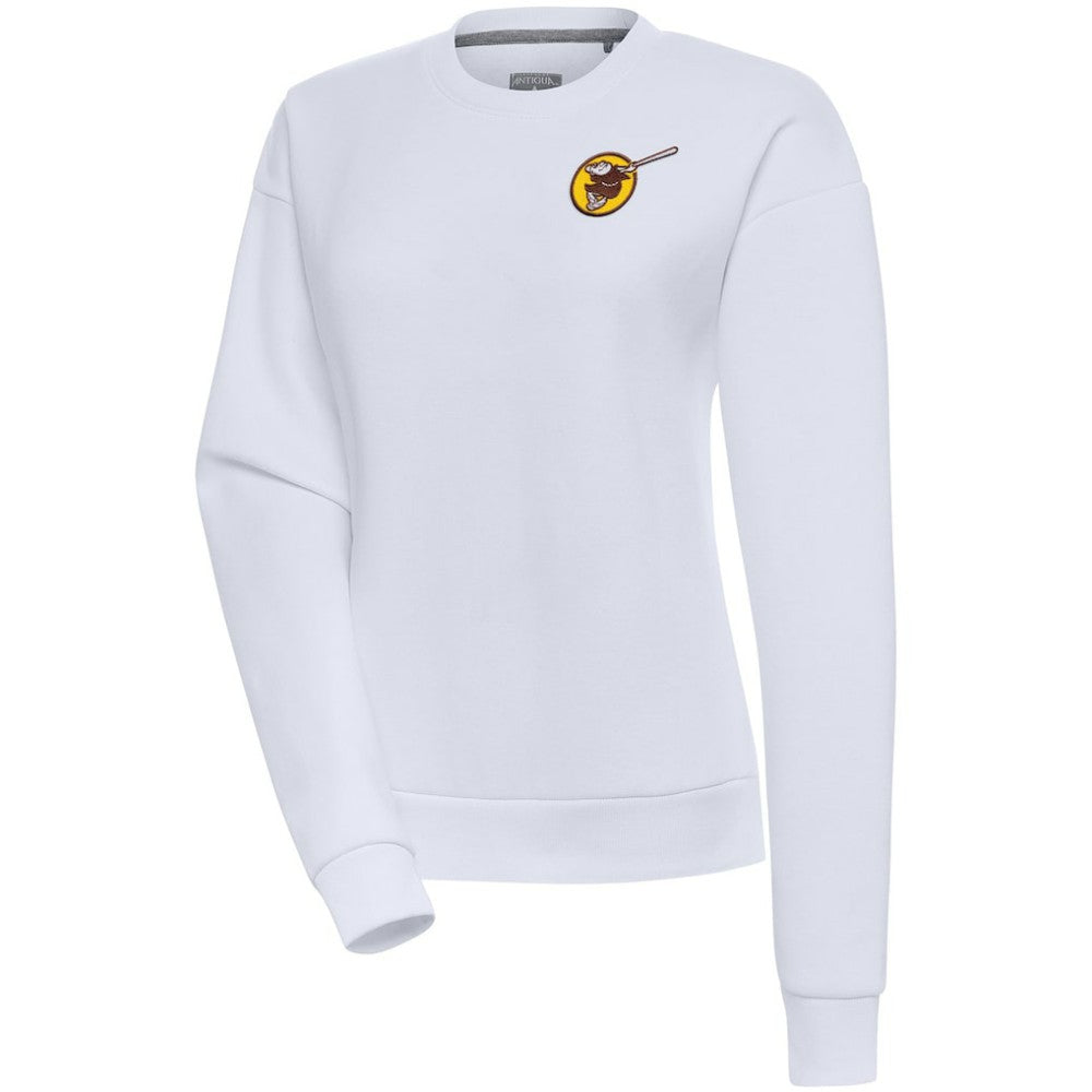 San Diego Padres Antigua Women's Cooperstown Victory Crewneck Pullover Sweatshirt for sale