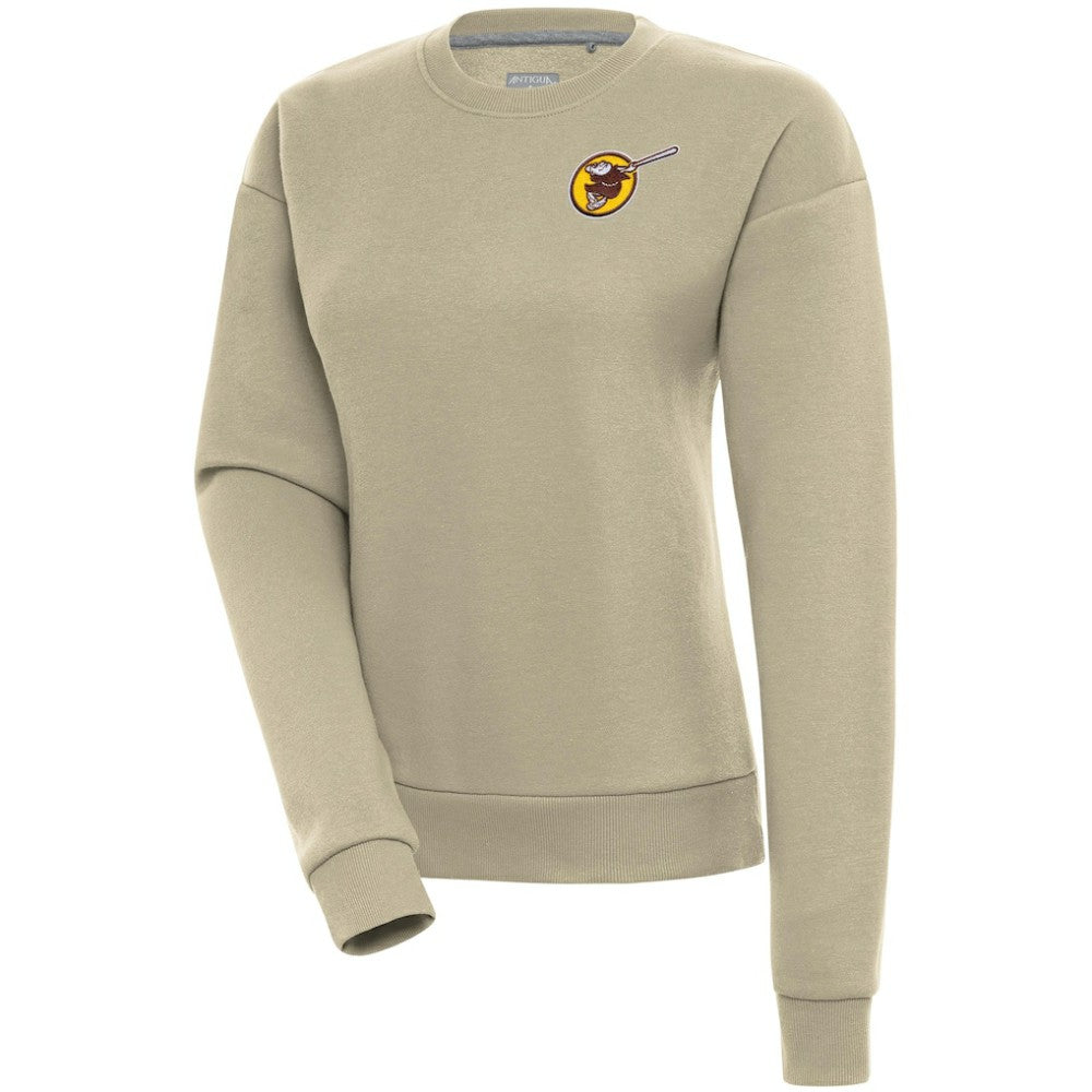 San Diego Padres Antigua Women's Cooperstown Victory Crewneck Pullover Sweatshirt Lifestyle