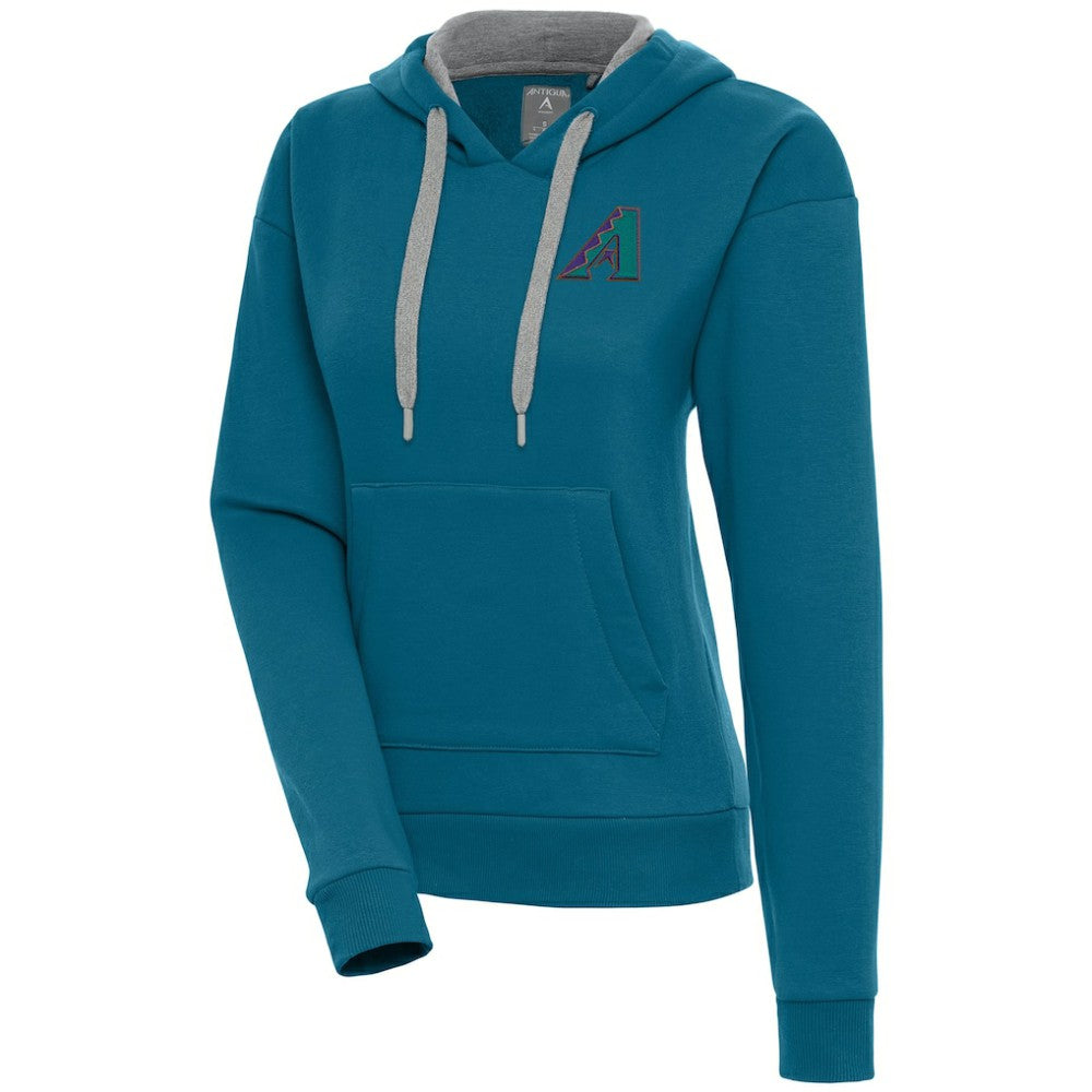 Arizona Diamondbacks Antigua Women's Cooperstown Victory Pullover Hoodie Clearance