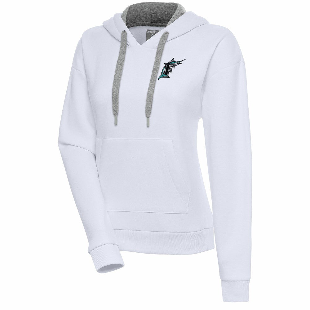 Florida Marlins Antigua Women's Cooperstown Victory Pullover Hoodie for sale