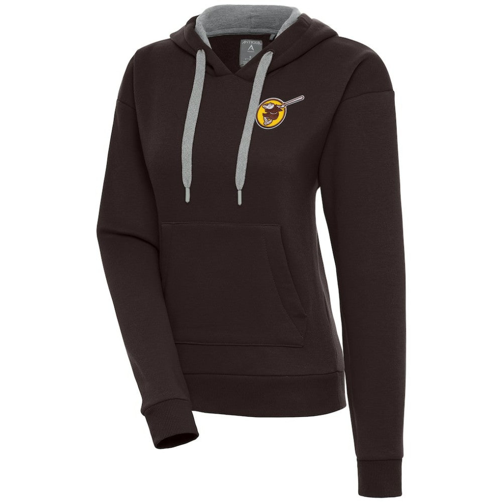 San Diego Padres Antigua Women's Cooperstown Victory Pullover Hoodie Lifestyle