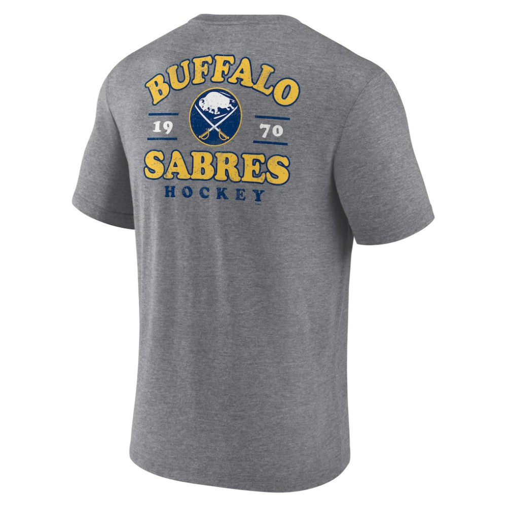 Buffalo Sabres - Winger Tri-Blend T-Shirt Heather Gray