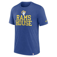 Los Angeles Rams Blitz Tri-Blend T-Shirt Heather Royal - Nike