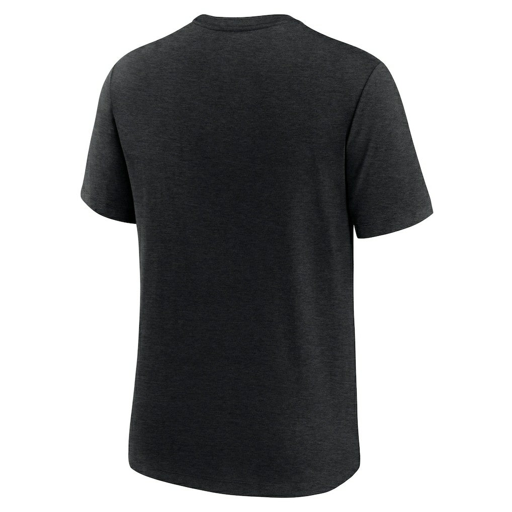 New Orleans Saints Blitz Tri-Blend T-Shirt Heather Black - Nike