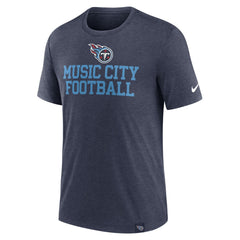 Tennessee Titans Blitz Tri-Blend T-Shirt Heather Navy - Nike