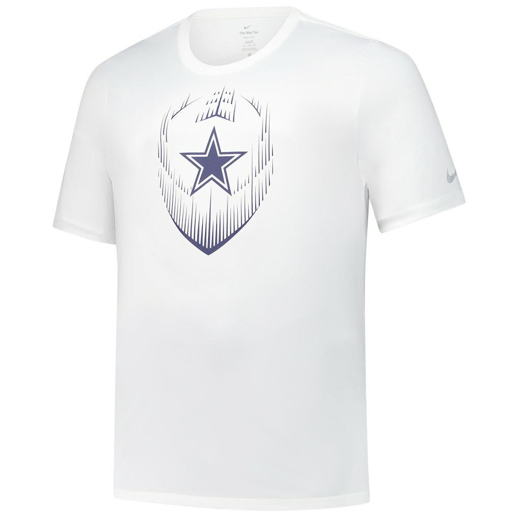Dallas Cowboys Big & Tall Blitz Legend Icon Performance T-Shirt White - Nike
