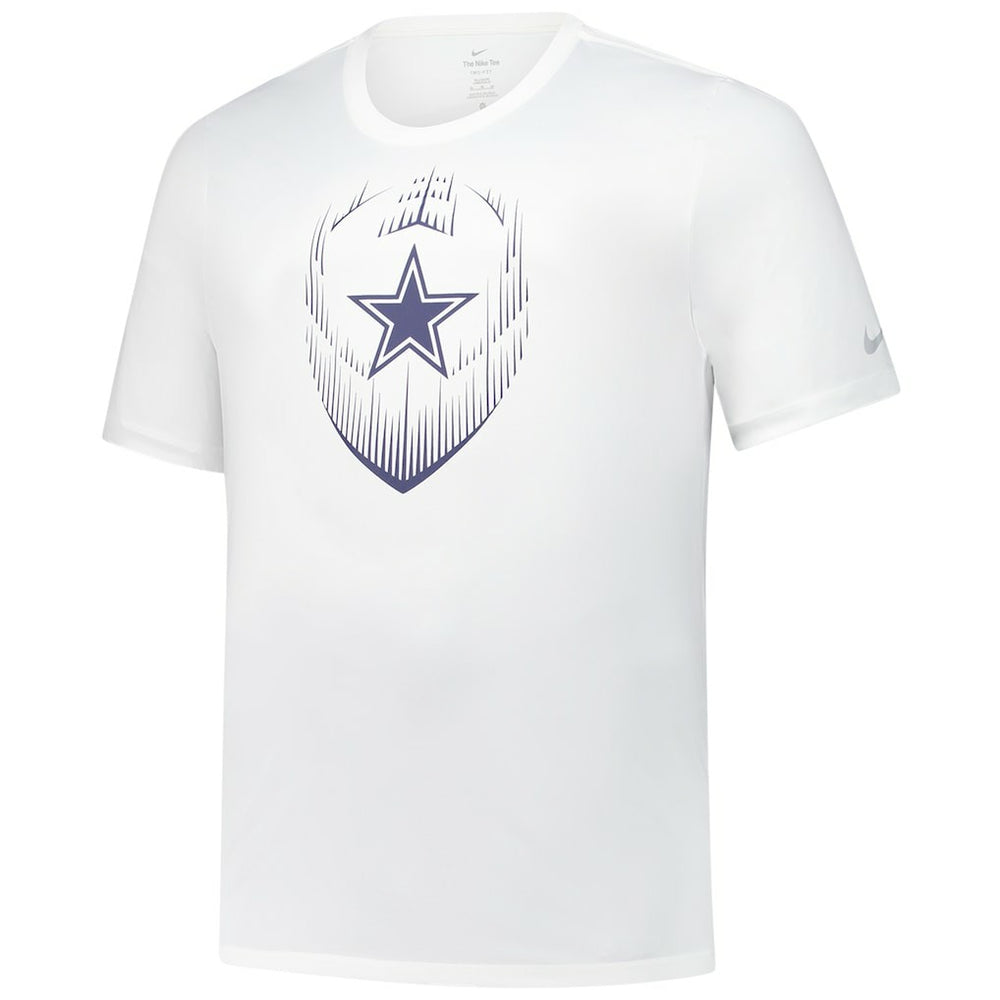 Dallas Cowboys Big & Tall Blitz Legend Icon Performance T-Shirt White - Nike