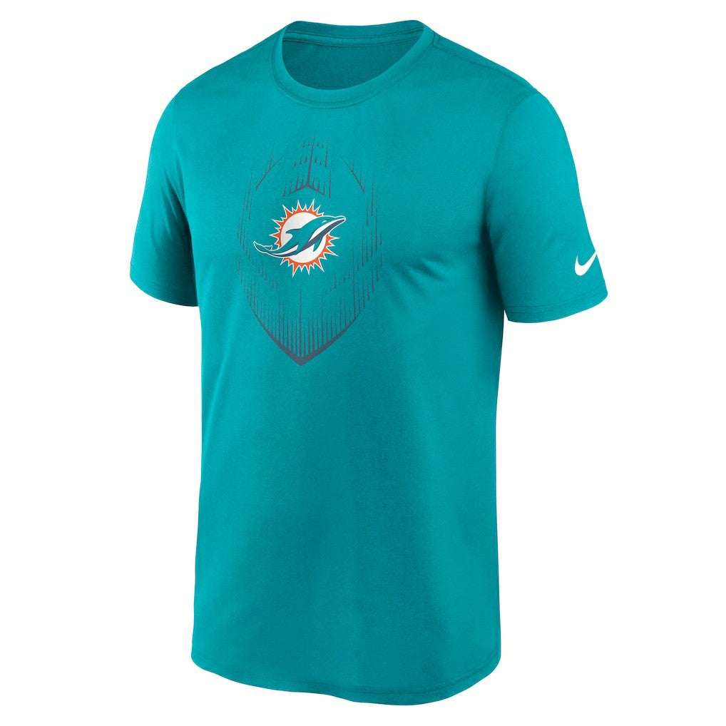 Miami Dolphins Big & Tall Blitz Legend Icon T-Shirt Aqua - Nike