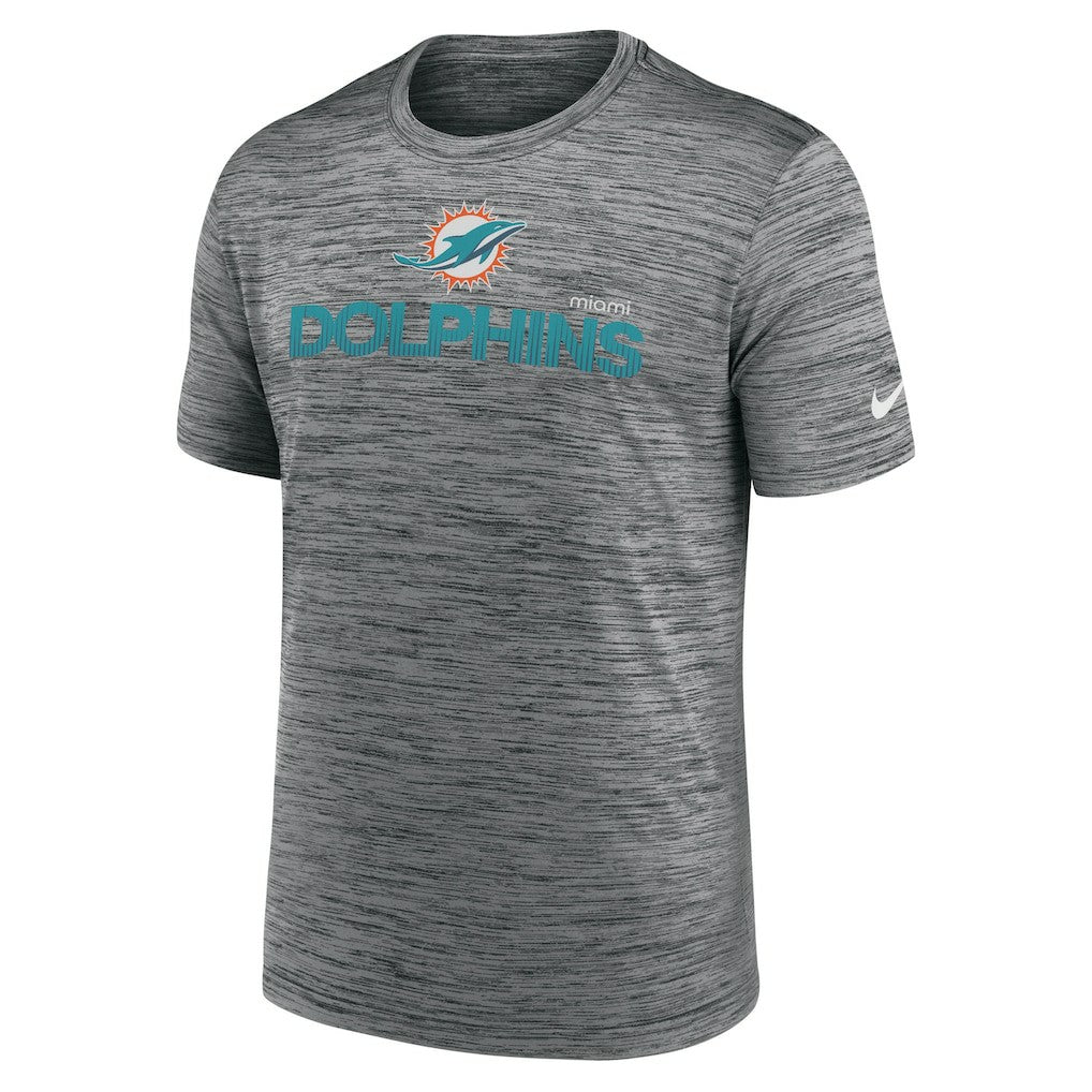 Miami Dolphins Blitz Velocity Modern Dri-FIT T-Shirt Anthracite - Nike