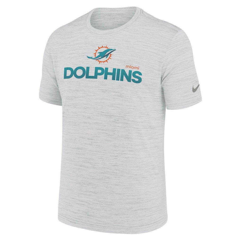 Miami Dolphins Blitz Velocity Modern Dri-FIT T-Shirt Ash - Nike