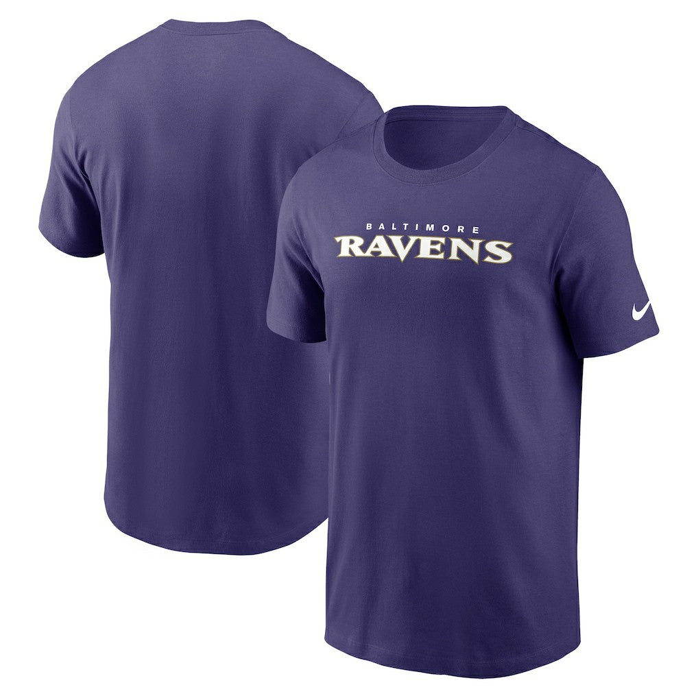 Baltimore Ravens Primetime Wordmark Essential T-Shirt Purple - Nike