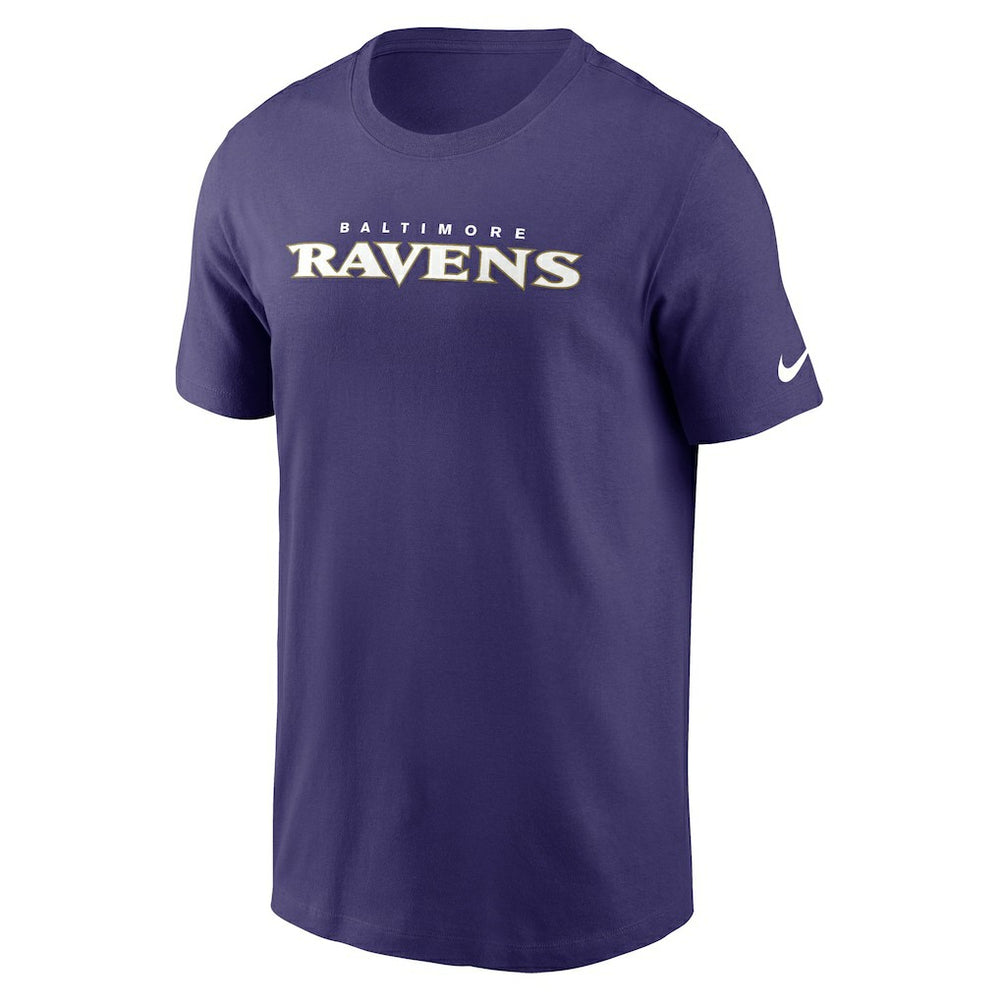 Baltimore Ravens Primetime Wordmark Essential T-Shirt Purple - Nike