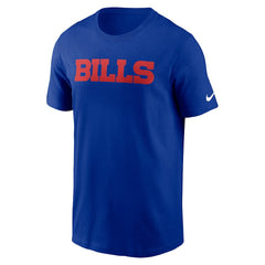 Buffalo Bills Primetime Wordmark Essential T-Shirt Royal - Nike