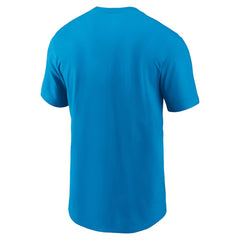 Carolina Panthers Primetime Wordmark Essential T-Shirt Blue - Nike