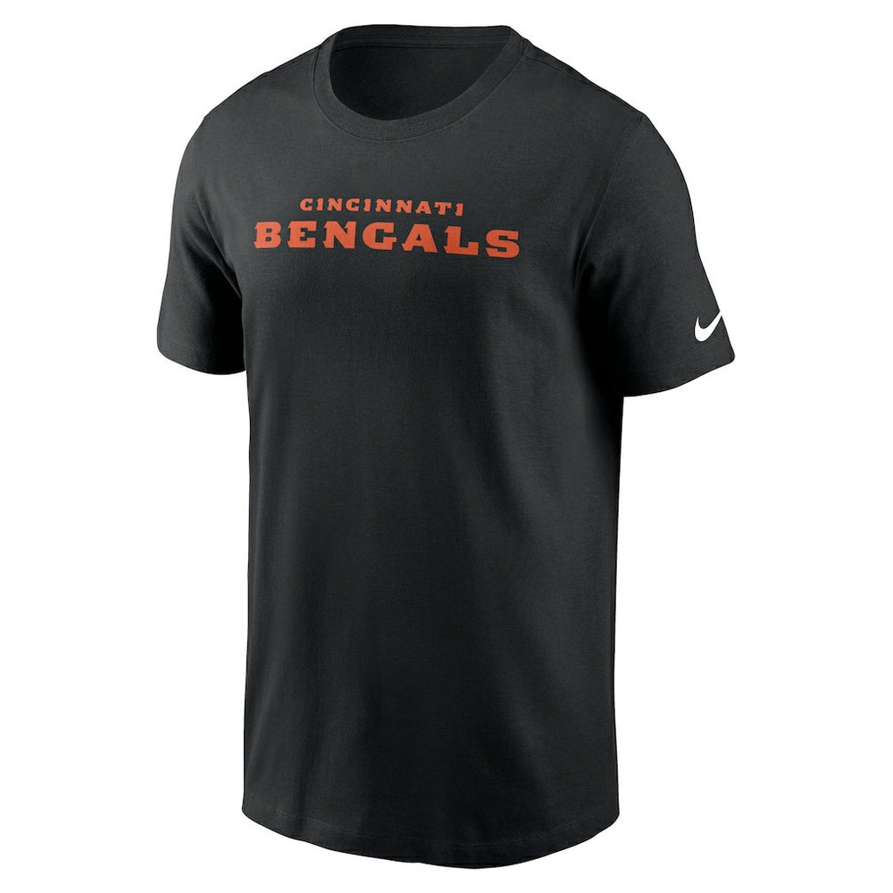 Cincinnati Bengals Primetime Wordmark Essential T-Shirt Black - Nike