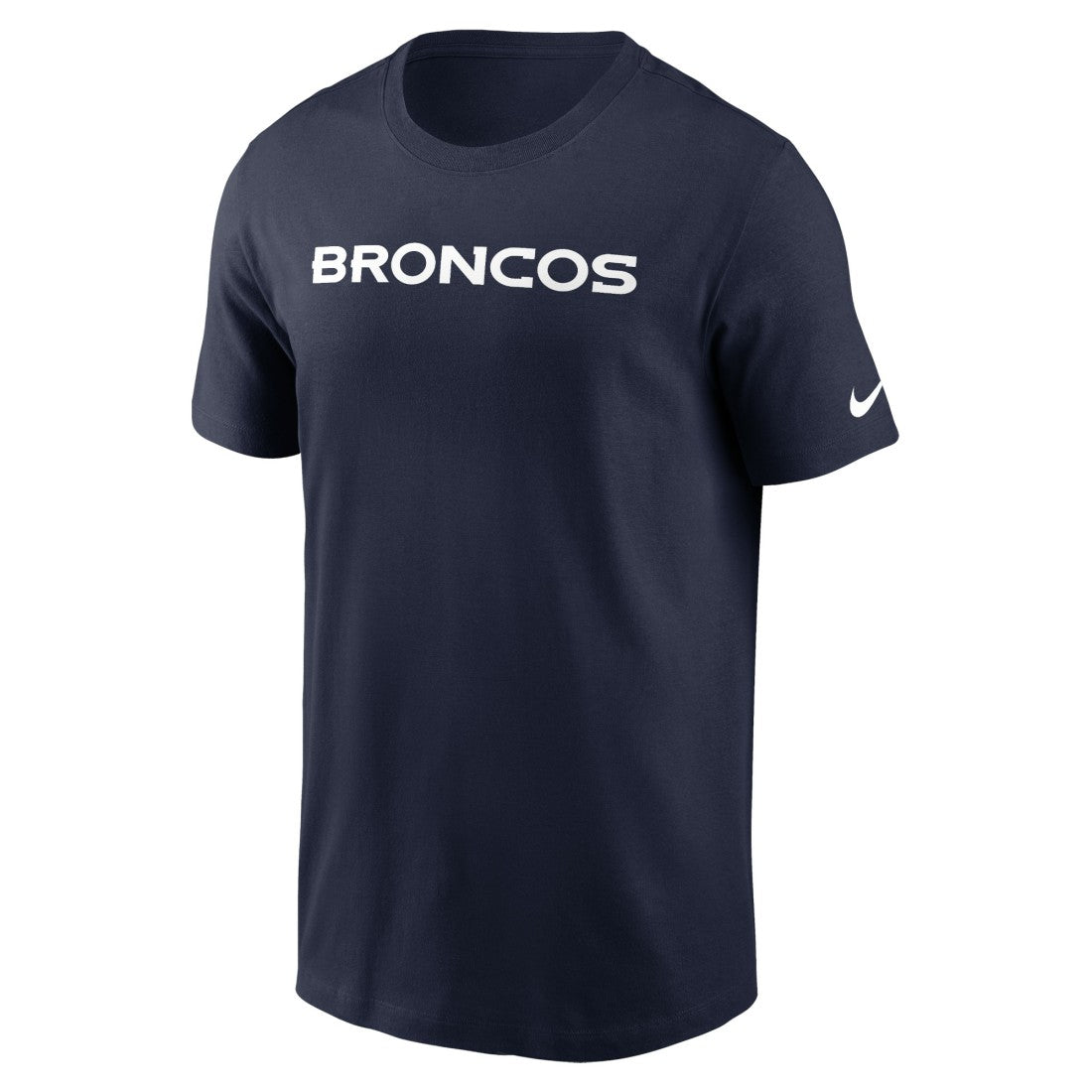 Denver Broncos Primetime Wordmark Essential T-Shirt Navy - Nike