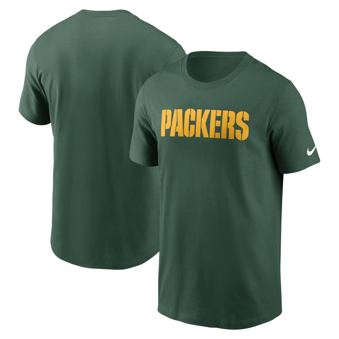 Green Bay Packers Primetime Wordmark Essential T-Shirt Green - Nike