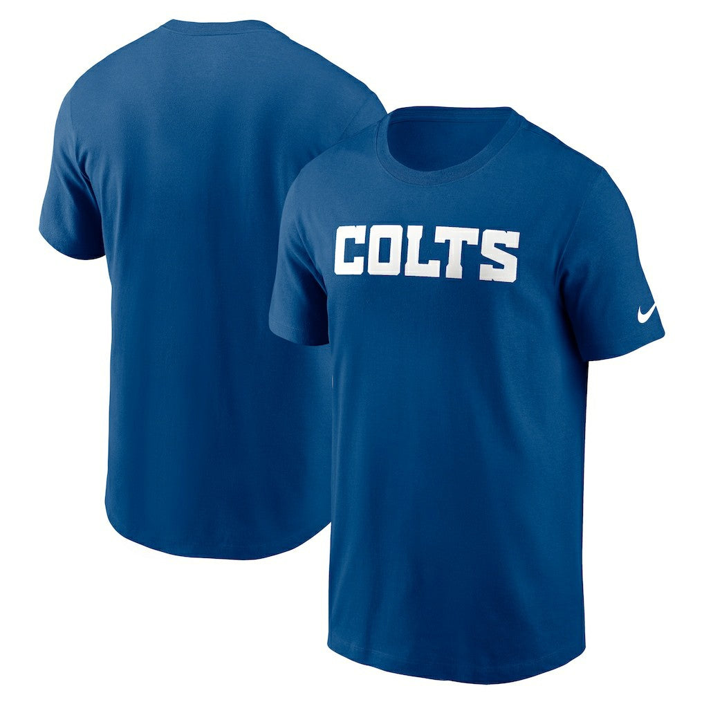 Indianapolis Colts Primetime Wordmark Essential T-Shirt Royal - Nike
